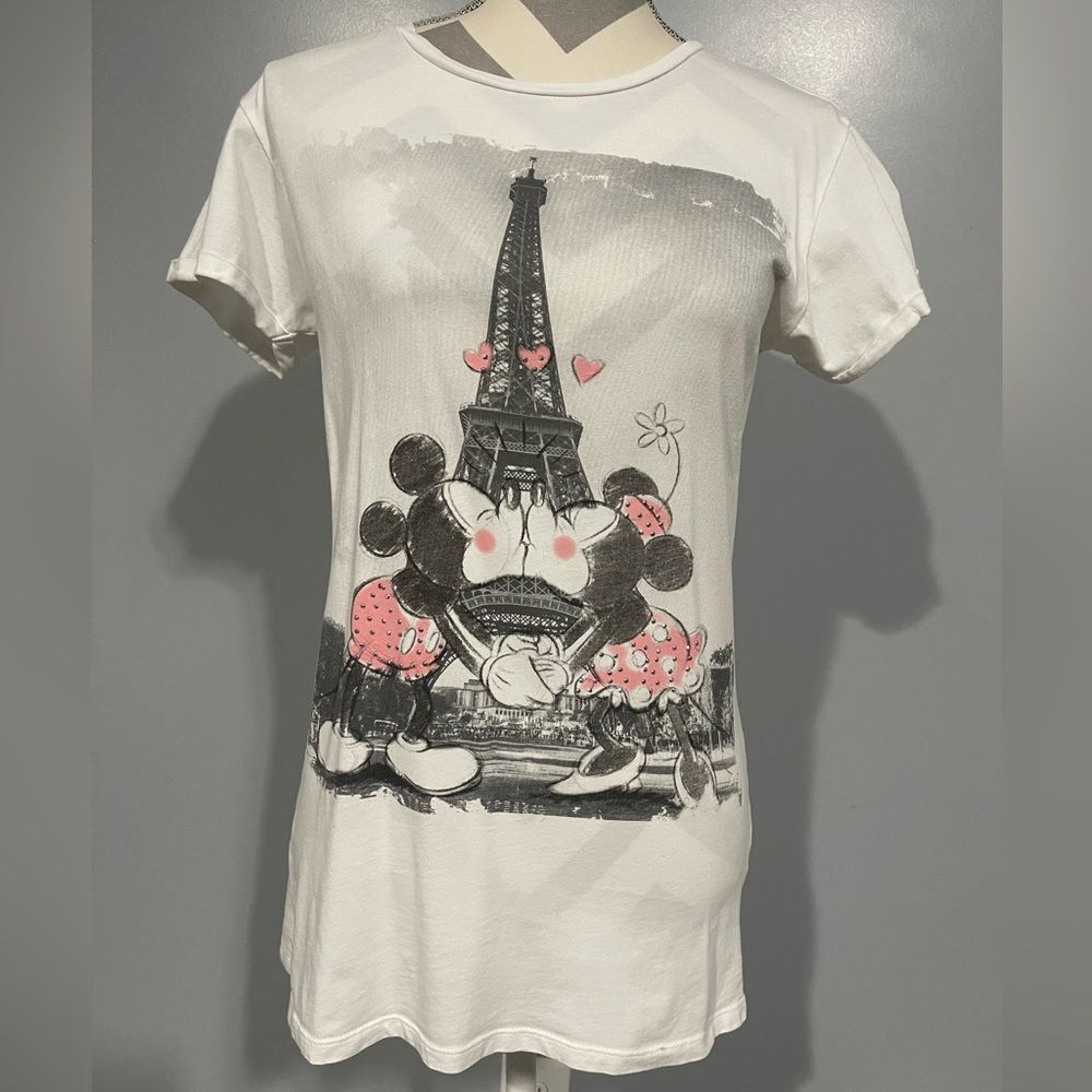 Mickey and Minnie Mouse Eiffel‎ Tower T-Shirt